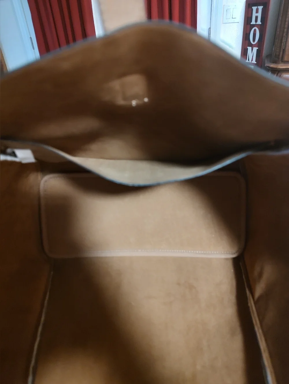 Jelavu Tan Tote with Cream Shearling Panels